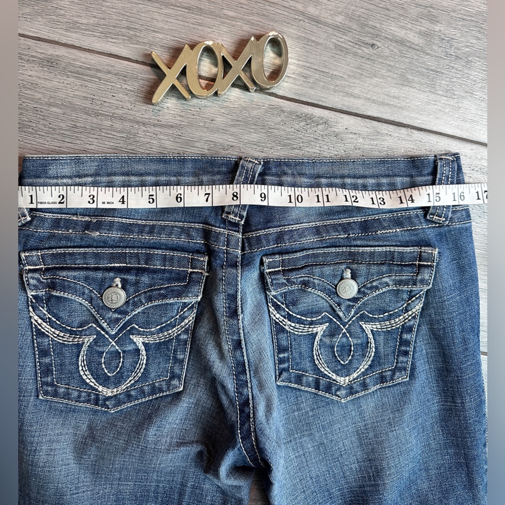Plastic by Sly Juniors Boot Cut Denim Fit & Flare Jeans size 11 - Picture 4 of 8